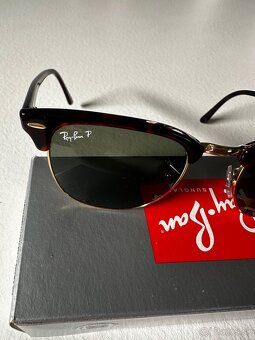 RAY-BAN clubmaster Red Havana G-15 Green Polarizačné - 4