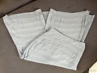 Lindex viskózová midi sukňa - slabomodrá (36)- AKO NOVÁ - 4
