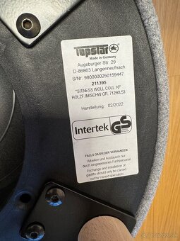 Dizajnová balančná stolička - vlna - vnútri pilates lopta - 4