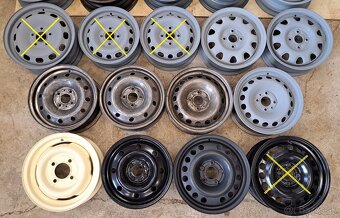 PLECH. DISKY PO 1 KUSE - ŠKODA, FIAT, PEUGEOT, FORD,RENAULT, - 4