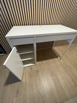 MICKE stôl biely, IKEA 105x50cm - 4
