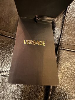 Pánska luxusná kožená vesta Versace - 4