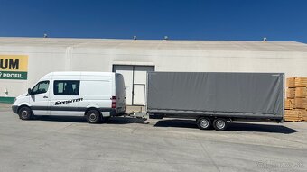 Predám príves HUMER P606 s plachtou – 3500 kg, 6,05 m dĺžka - 4