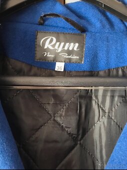 Krásny modrý kabát, veľkosť S - 4