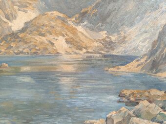 Obraz Bedřich Holáček Vysoké Tatry, olej na plátne 89x114 - 4