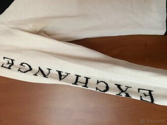 ARMANI EXCHANGE originál black/white dámske tricko S/M - 4