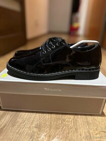 Tamaris dámske lakované topánky - 4