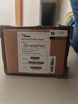 Projekčné plátno 92 "OPTOMA DS-9092PWC - 4