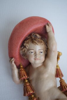 Drevena socha anjela na zavesenie - 4