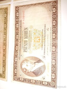 BANKOVKY 500 KČS, 1946, RŮZNÉ SÉRIE, NEPERFOROVANÉ - 4