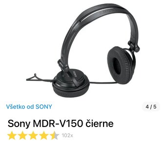 Sluchadla SONY MDR-V150 - 4