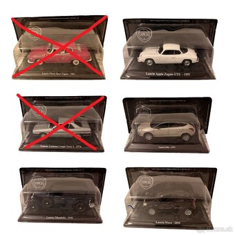 Zberateľské kovové modely Lancia v mierke 1:43 - 4