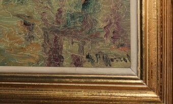 OBRAZ - Olejomaľba - Krajina s riekou - 4