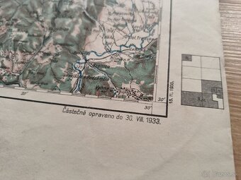 stará vojenská mapa Žilina, Trenčín,Topoľčany 1935 - 4