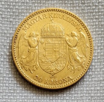 Zlatá uhorská 20 koruna FJI, 1893 kb, druhý ročník, 2 kusy - 4