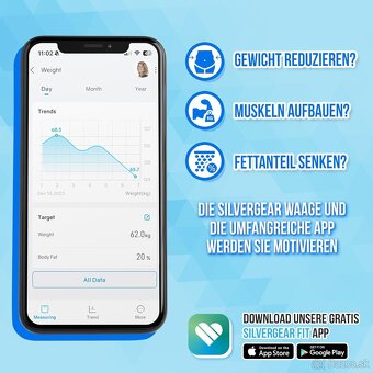 Diagnostická Smart osobná váha s rukoväťou / APP - 4