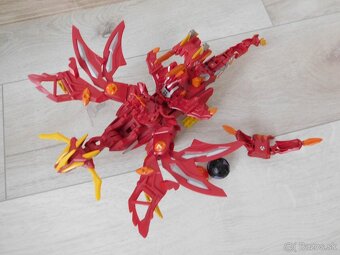 Bakugan drak červený-  30 cm, - 4