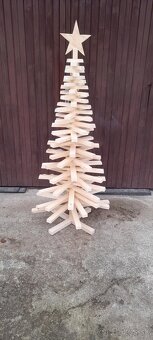 Drevený vianočný stromček - 4