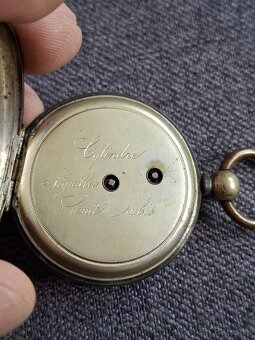 Staré vreckové hodinky 2 - strieborný obal - 4