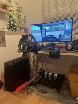 Volant Logitech g920+ radiaca páka+original stojan - 4