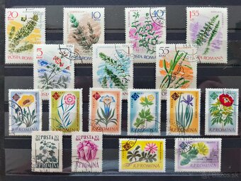 Známky kvety Rumunsko - 4