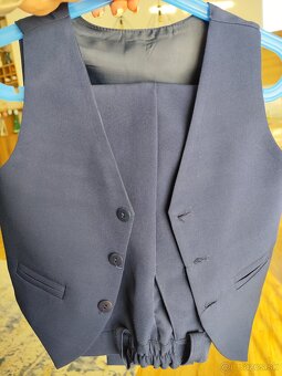 Chlapčenský oblek 116 modrý - 4