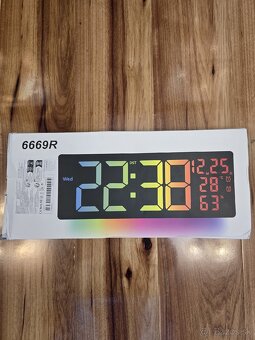 Digitálne hodiny nástenné RGB 42cm - 4