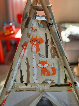 Predame detsky stan TEEPEE so zvieratkami - 4