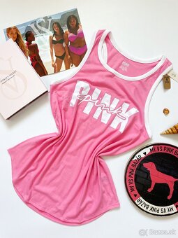 Victoria’s Secret PINK ružove tričko L - 4