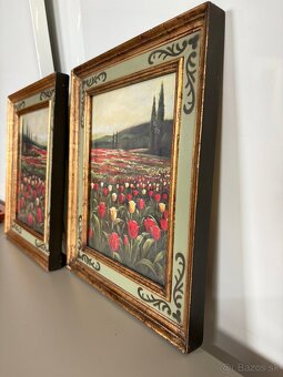 Obrazy - 2 druhy - tulipány alebo ovocie v mise - 4