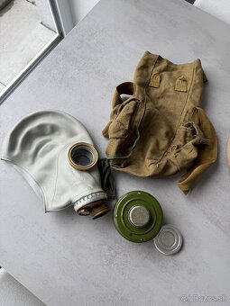 Vojenská helma + fľaša + maska - 4