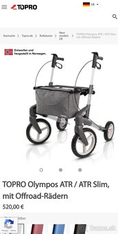 Chodítko Rolator pre seniorov - 4