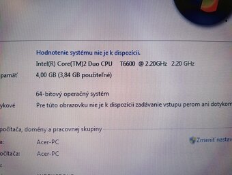 predám notebook ACER EXTENSA 5635 , Windows 7. - 4