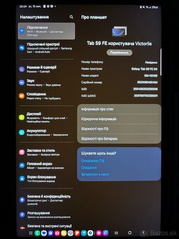 Samsung Galaxy Tab S9 FE 5G, 256 GB - 4