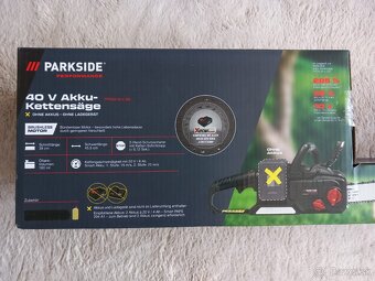 Predám aku reťazovú pílu Parkside PPKSA 40 Li-B2 - 4