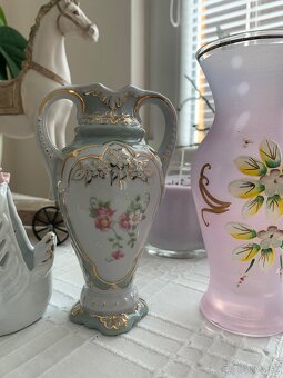 Váza, košík, krištálové popolníky - 4