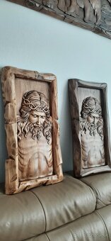 Drevený obraz Ježiš Kristus V-65,Š-34 hr.-4cm. - 4