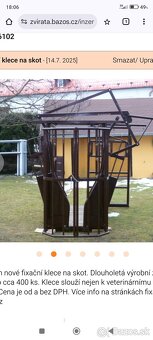 Fixačná klietka na dobytok - 4