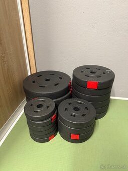 Činkový set 105 kg + posilňovacia lavička Hop-Sport - 4