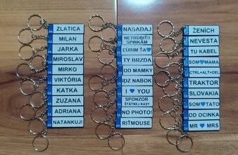 3D tlačené kľúčenky s vlastným textom v motíve ŠPZ - 4