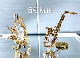 Retro sklo - modré, ružové - 4