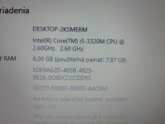 predám notebook HP ELITEBOOK 8470P , WINDOWS 10. - 4