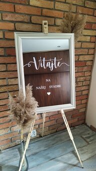 Uvítacia tabuľa na svadbu (viac druhov) - 4