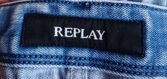 Replay modré slim fit - 4