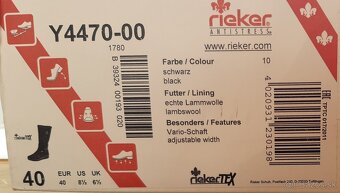 Damske cizmy Rieker na kline s membranou - cierne - Y4470-00 - 4