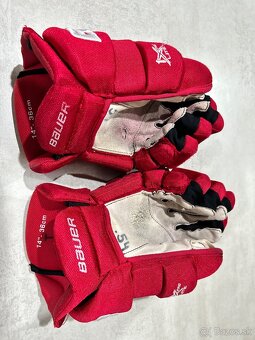 ✅ TOP RUKAVICE BAUER VAPOR 1 X PRO LITE č. 14 - 36 CM - RED✅ - 4