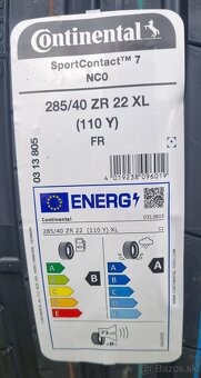 Prodám nové pneu Conti 285/40 ZR22 - 4