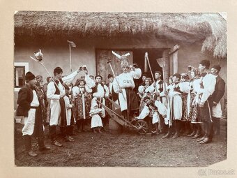 Václ. Bartoň - Na svatbě (1906) 4 orig. fotografie - 4