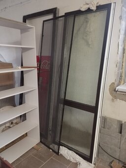 Plastové okno nové 225x86cm, tmavý dub - 4