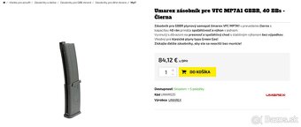 Airsoft mp7 + 5 zasobníkov + doplnky - 4